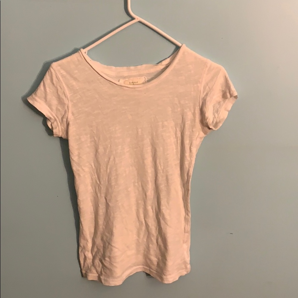 White sheer T-shirt